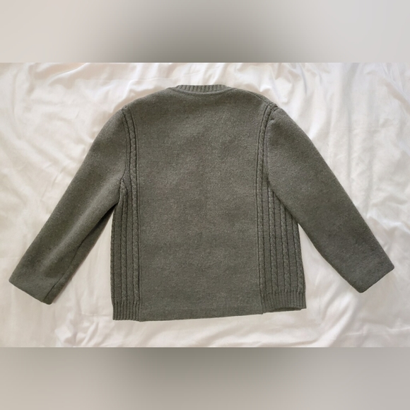 Vintage Litza Wool Green Button Down Cardigan Jacket Womens Medium - Picture 5 of 11